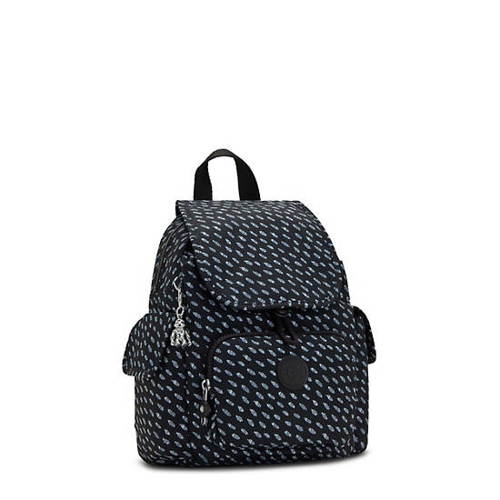 Kipling City Pack Mini Classic Printed Ryggsekk Blå | NO 1733UZ